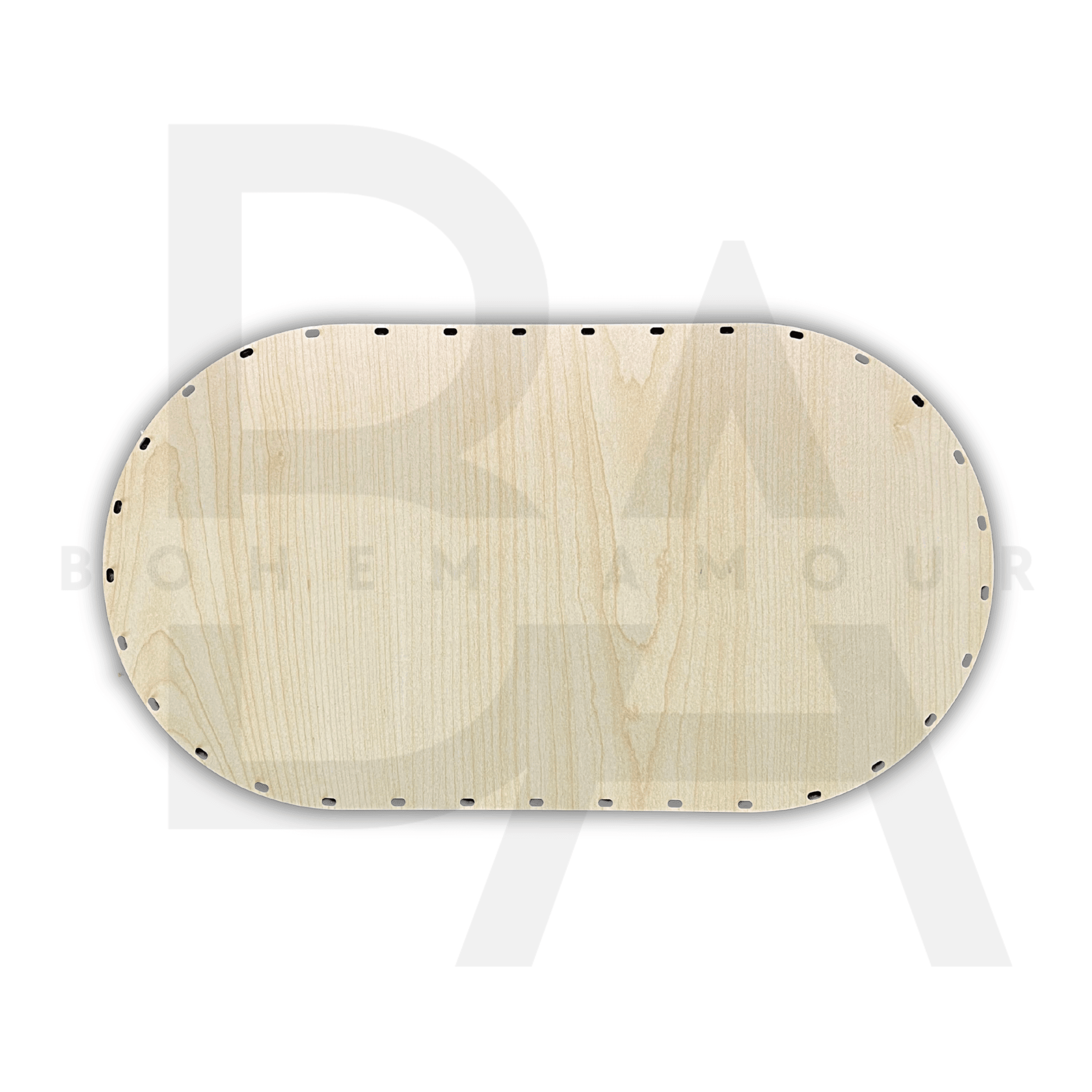 40x22 cm Oval Delikli Rattan Altlık