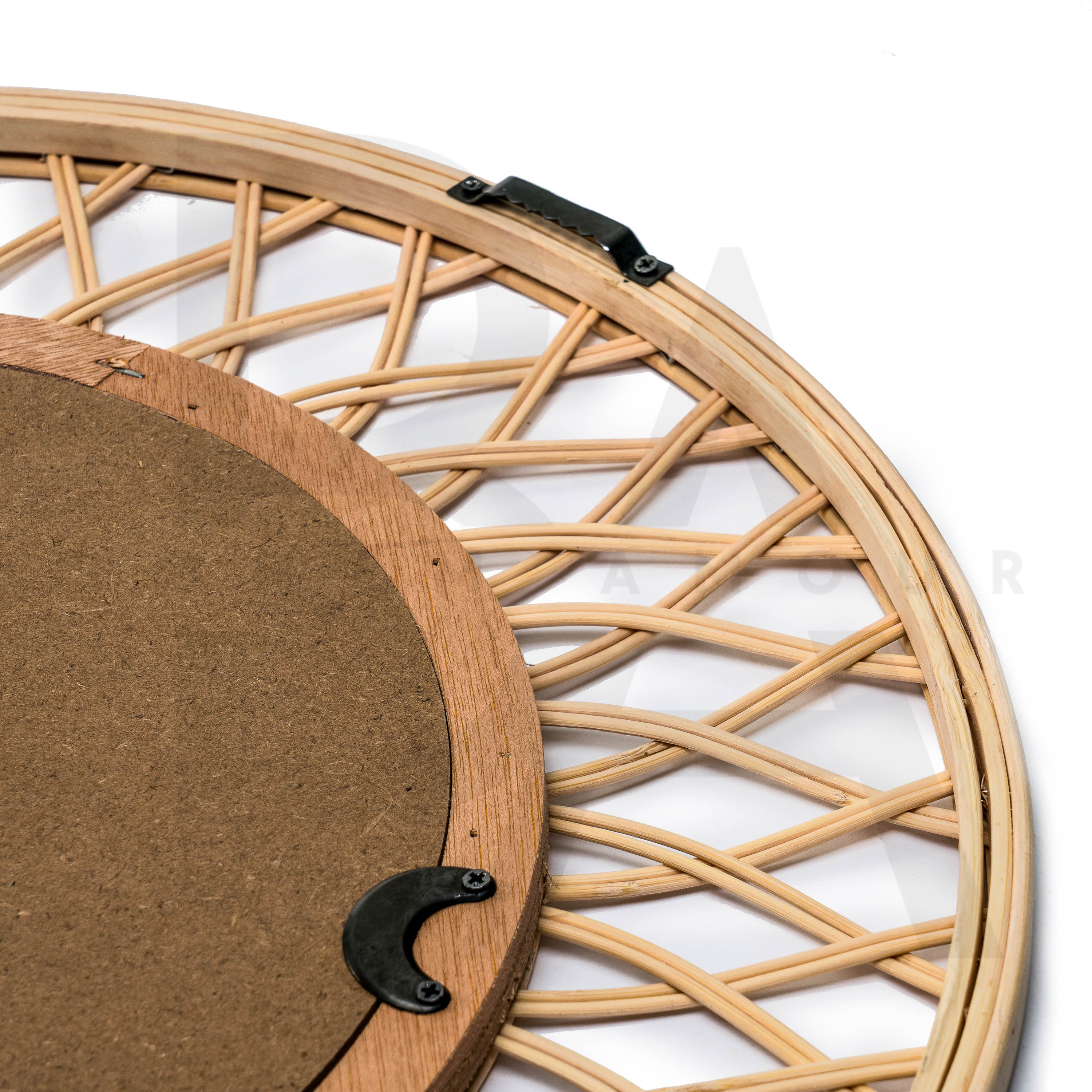 Oval Harmoni Bambu Ayna