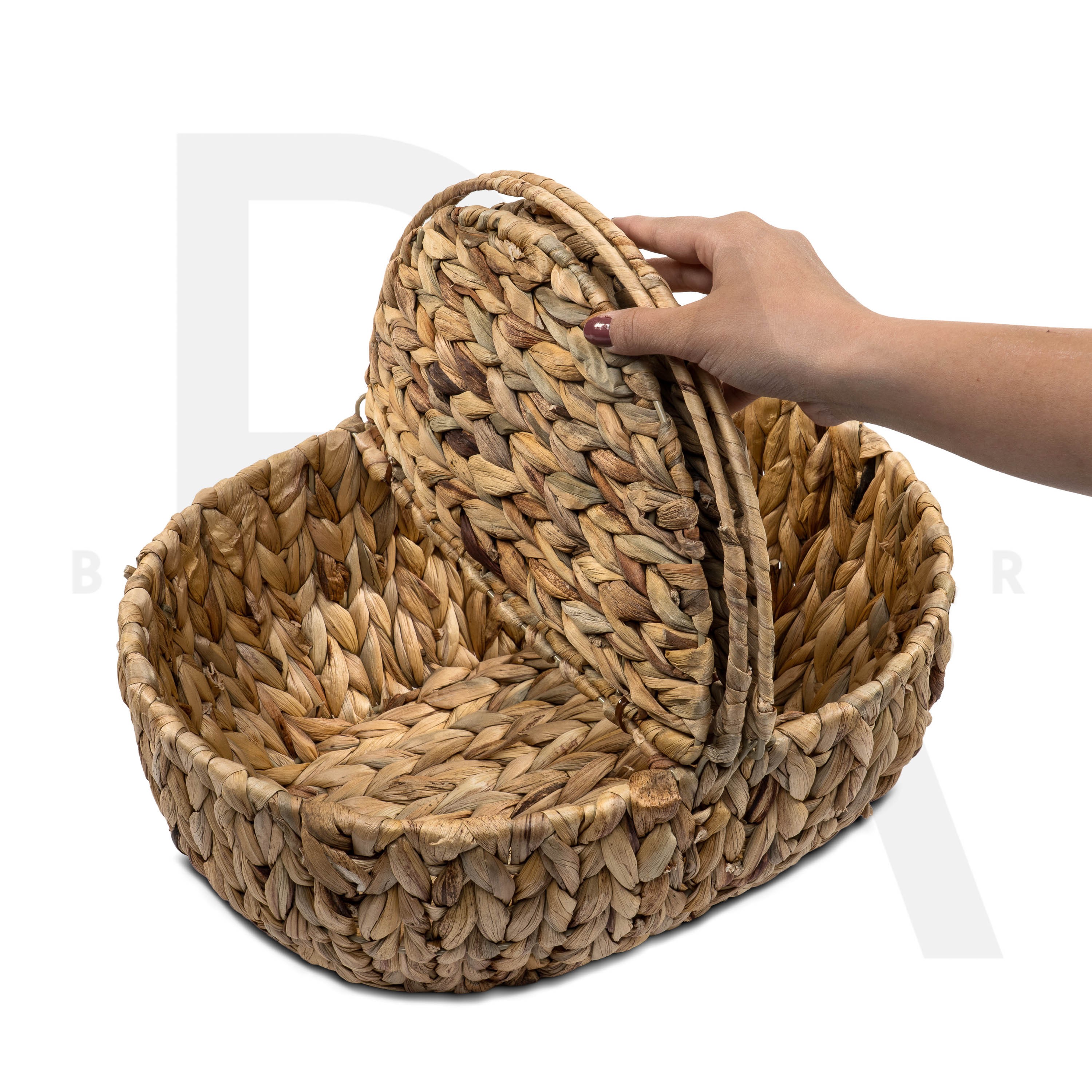 Kapaklı Oval Piknik Sepeti