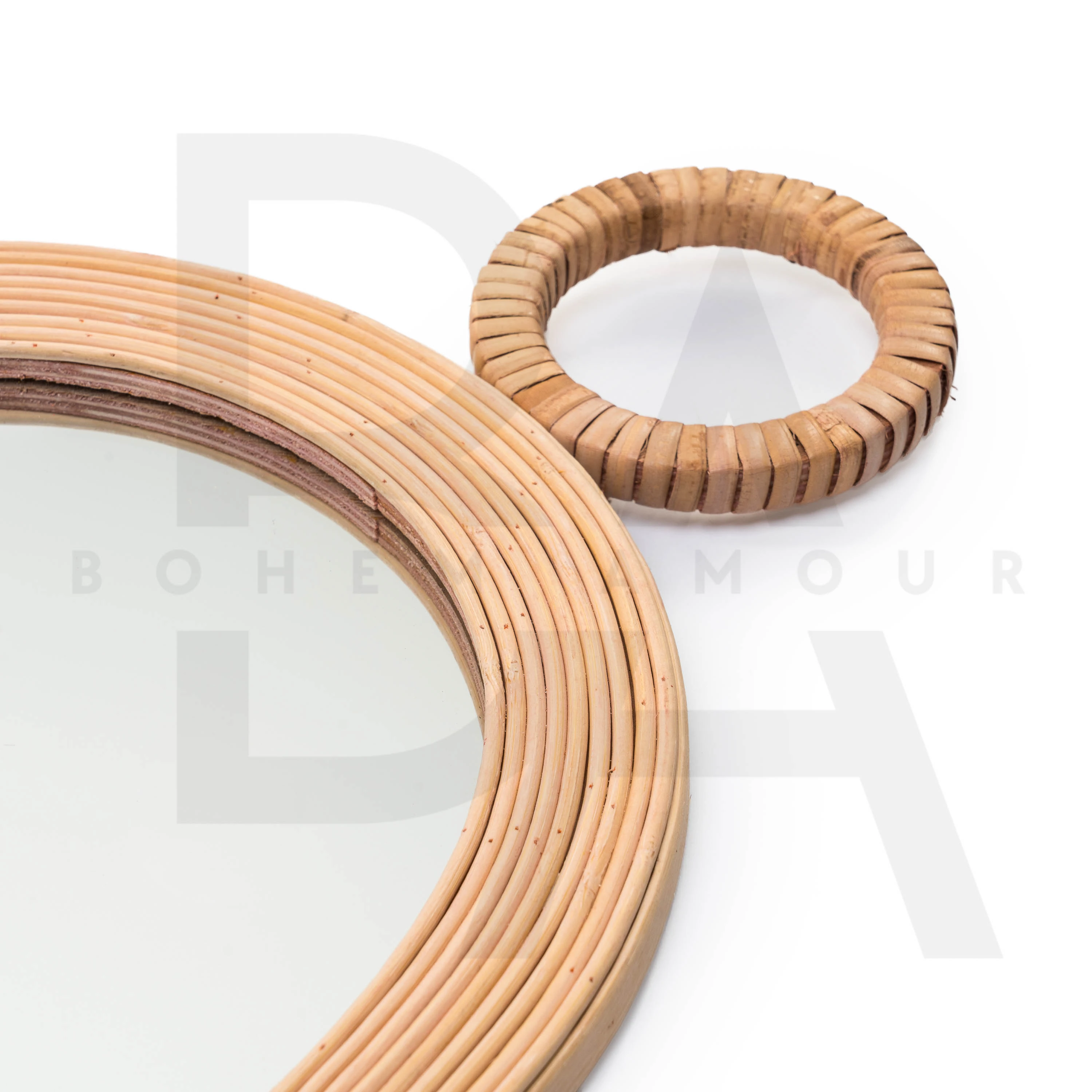 Damla Form Zarif Bambu Ayna