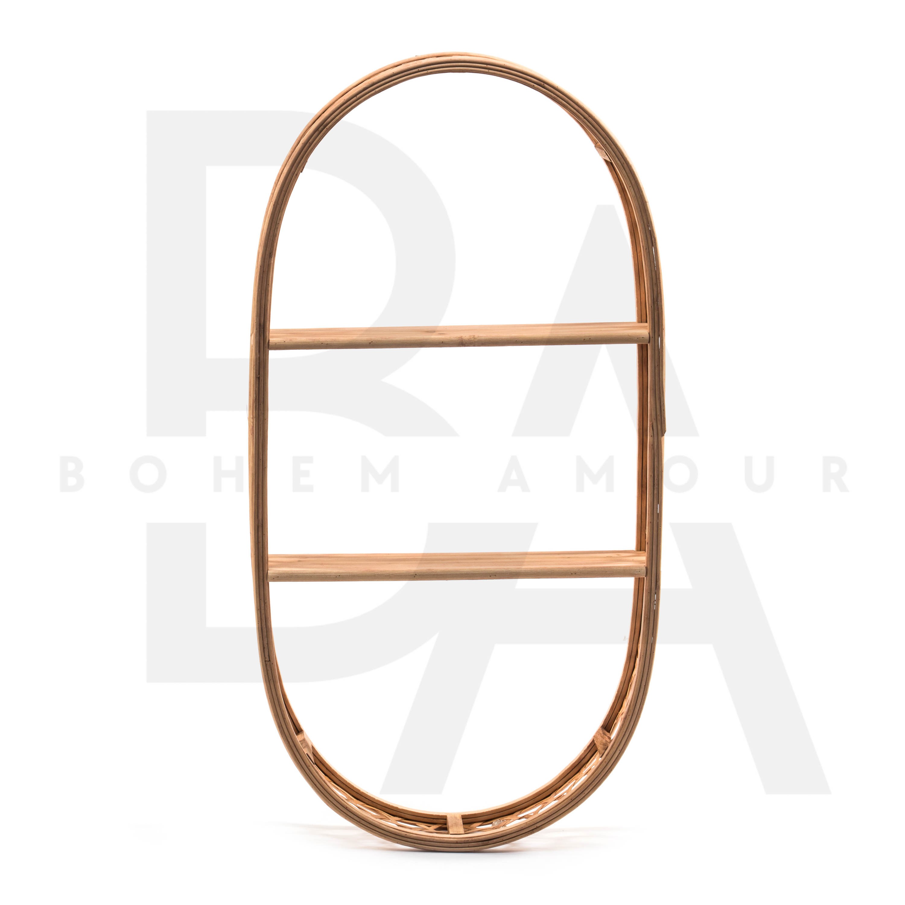 Oval Kafes Örgülü Raflık
