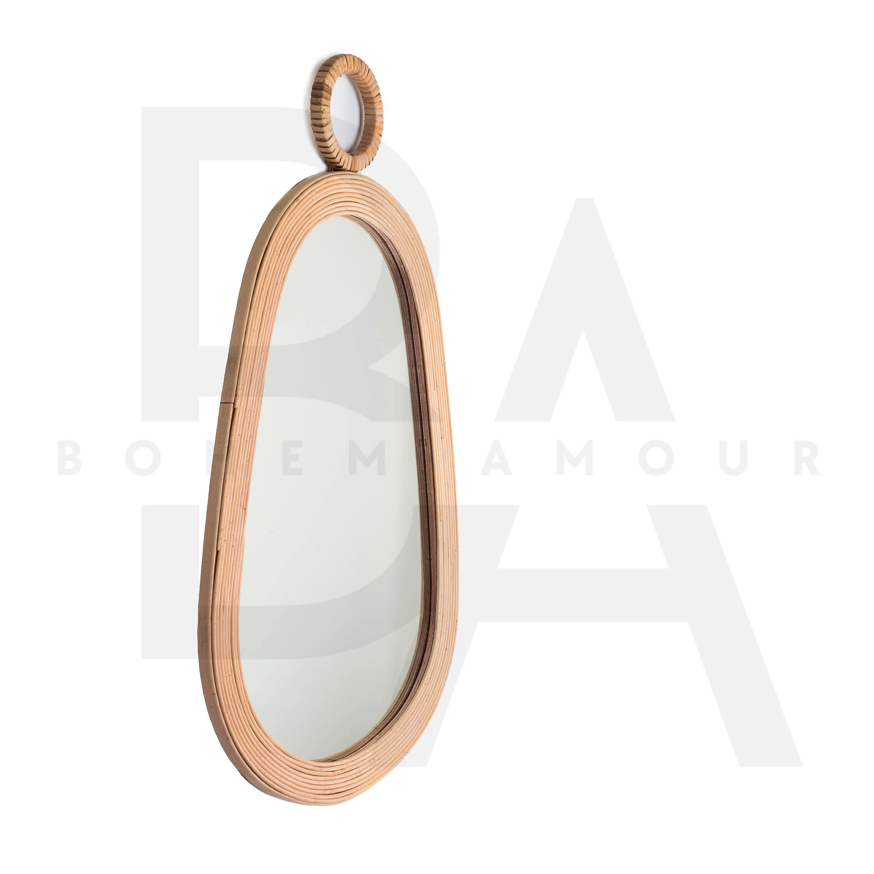 Damla Form Zarif Bambu Ayna