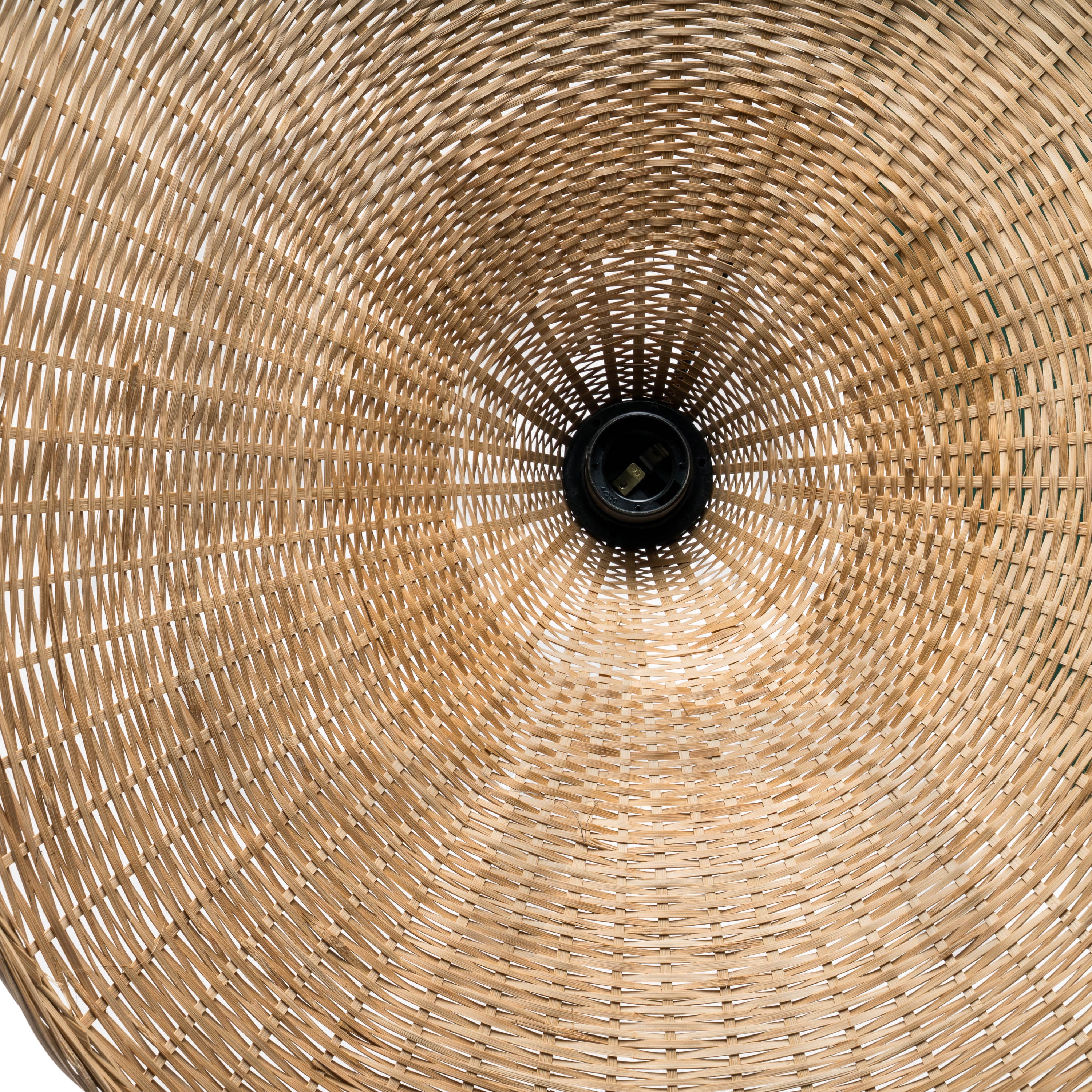 Doğal Dalga Formlu Bambu Avize