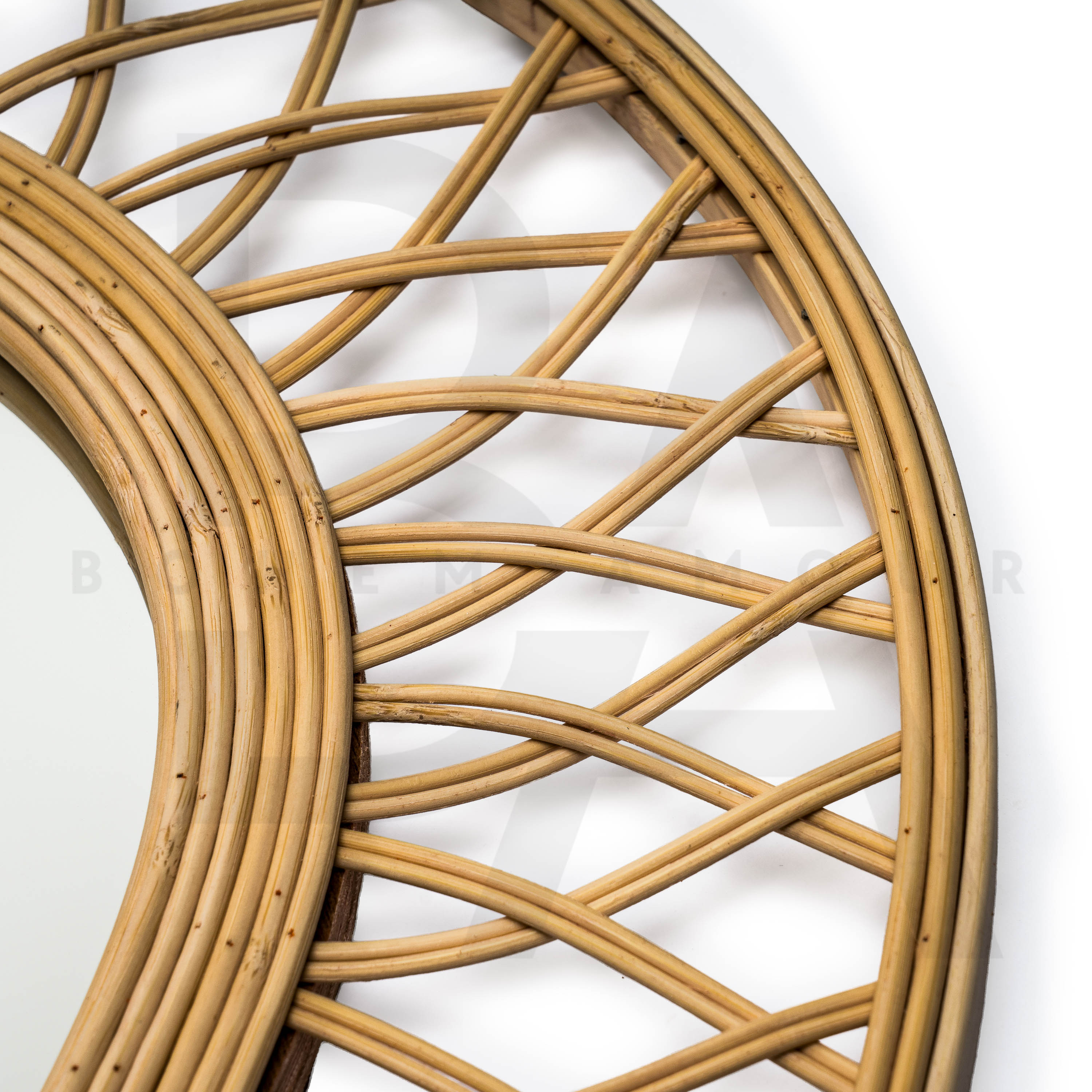 Oval Harmoni Bambu Ayna