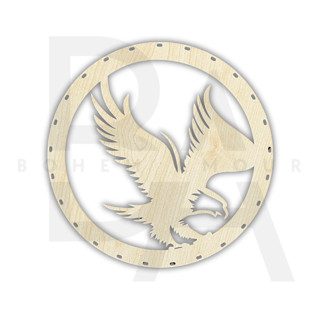 Kartal Desenli Rattan Altlık