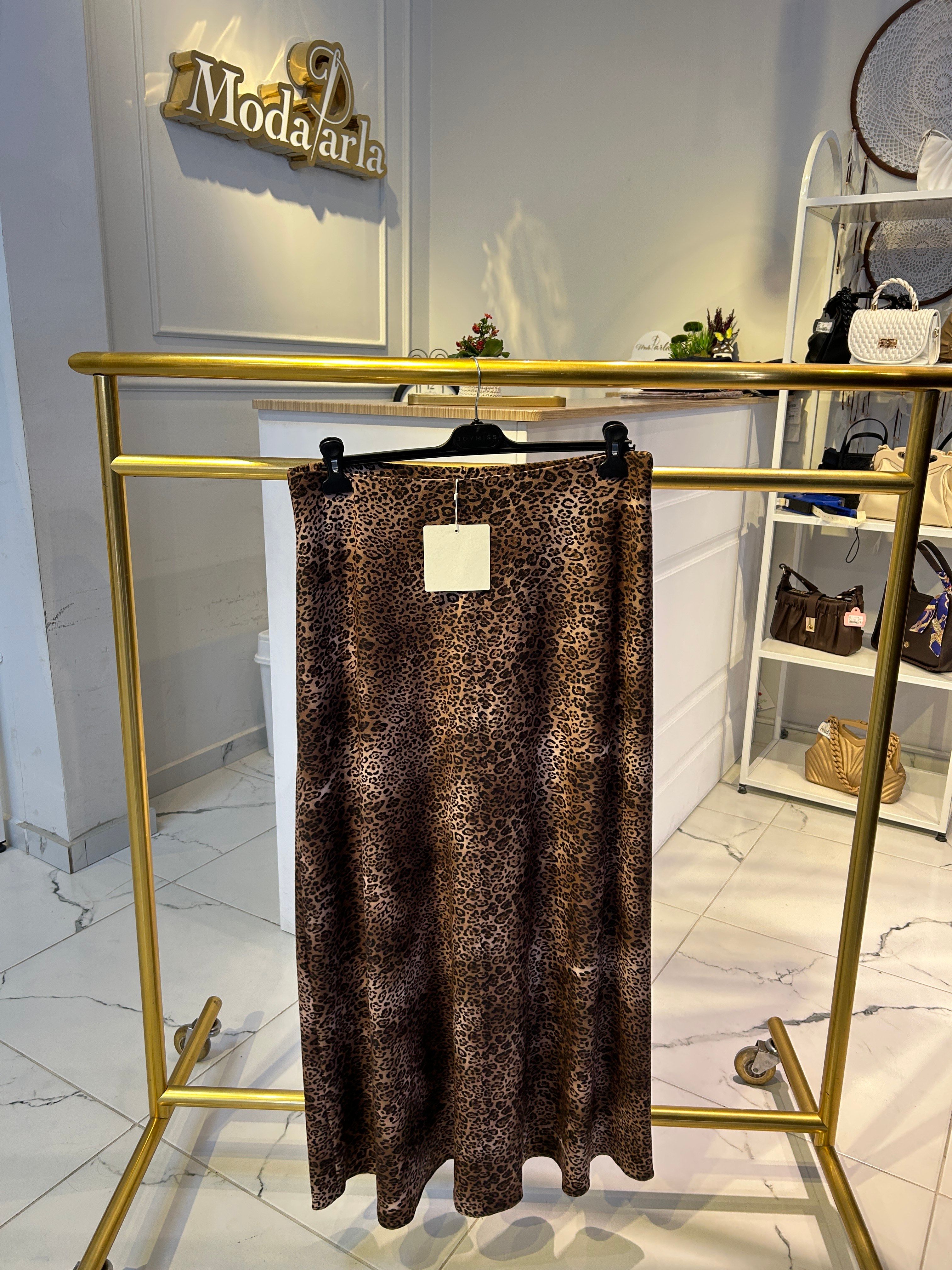 LEOPAR DESENLİ ETEK
