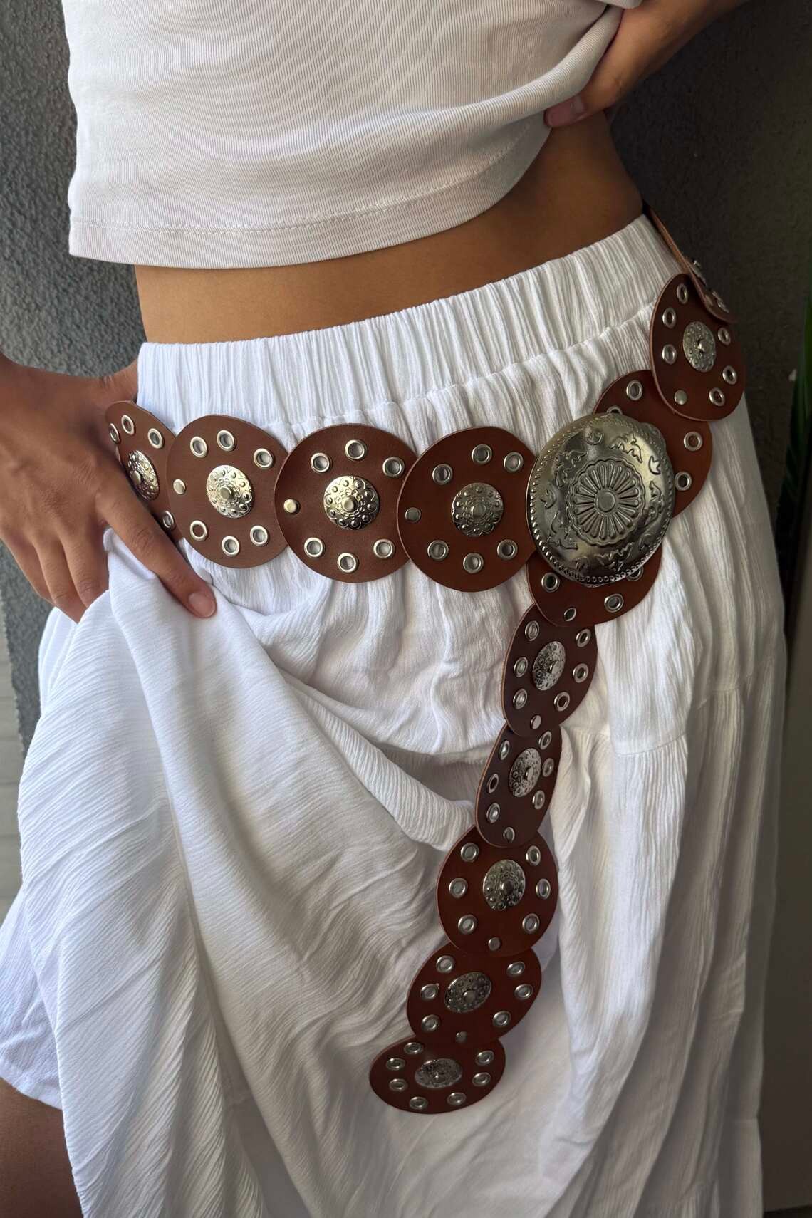 Bohemian Madalyon Toka Kadın Kemer