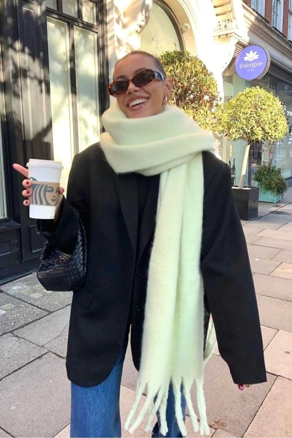 Alessa Atkı Yumuşak Dokulu Omuz Şalı (Sarı)