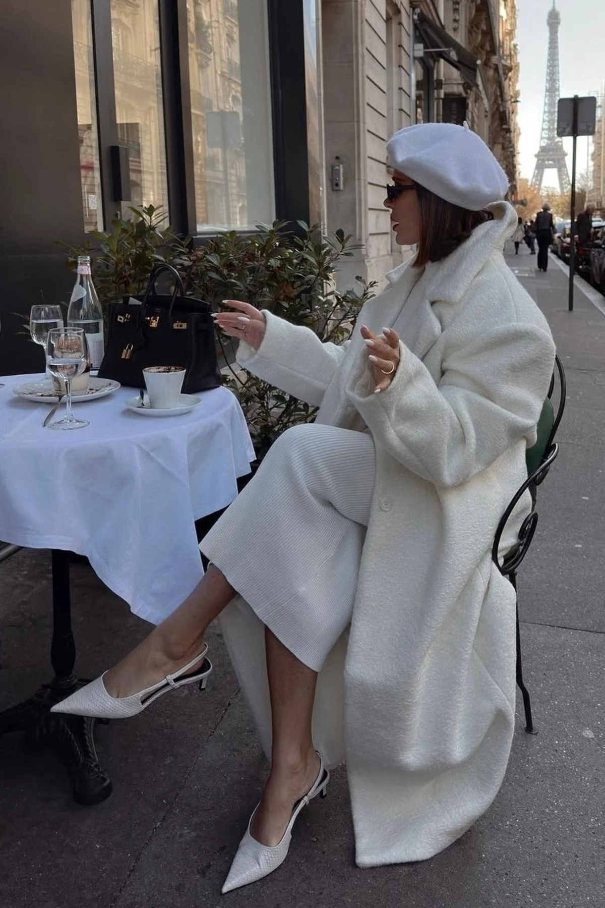 Kadın Ressam Şapka - beyaz