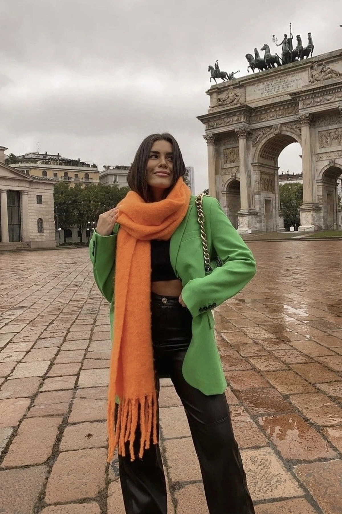 Alessa Atkı Yumuşak Dokulu Omuz Şalı