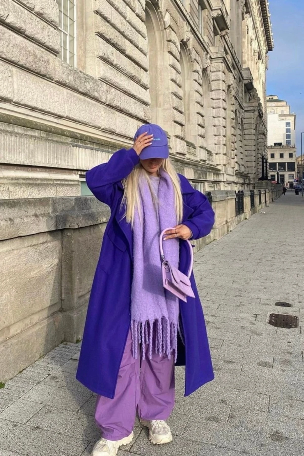 Alessa Atkı Yumuşak Dokulu Omuz Şalı - lila