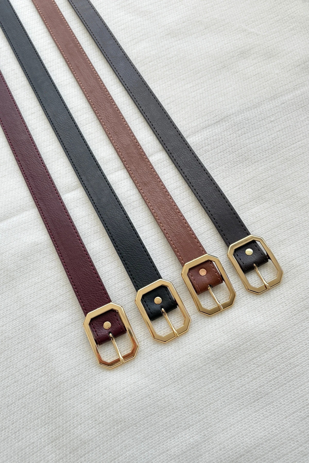 Dina Gold Tokalı Kadın Kemer 4'lü Set - 4'lü set