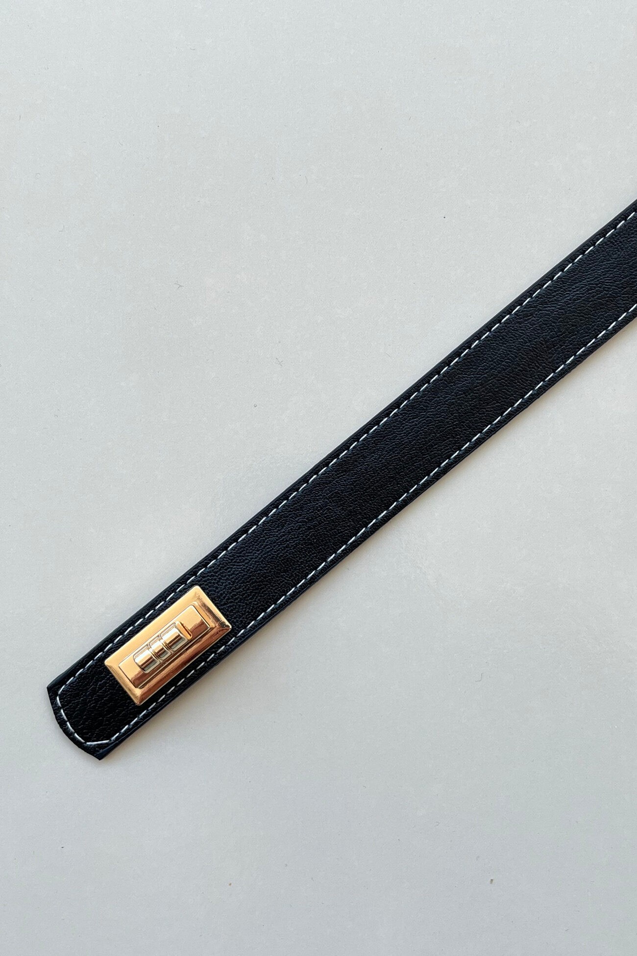 Juli Gold Tokalı Kadın Siyah Kemer