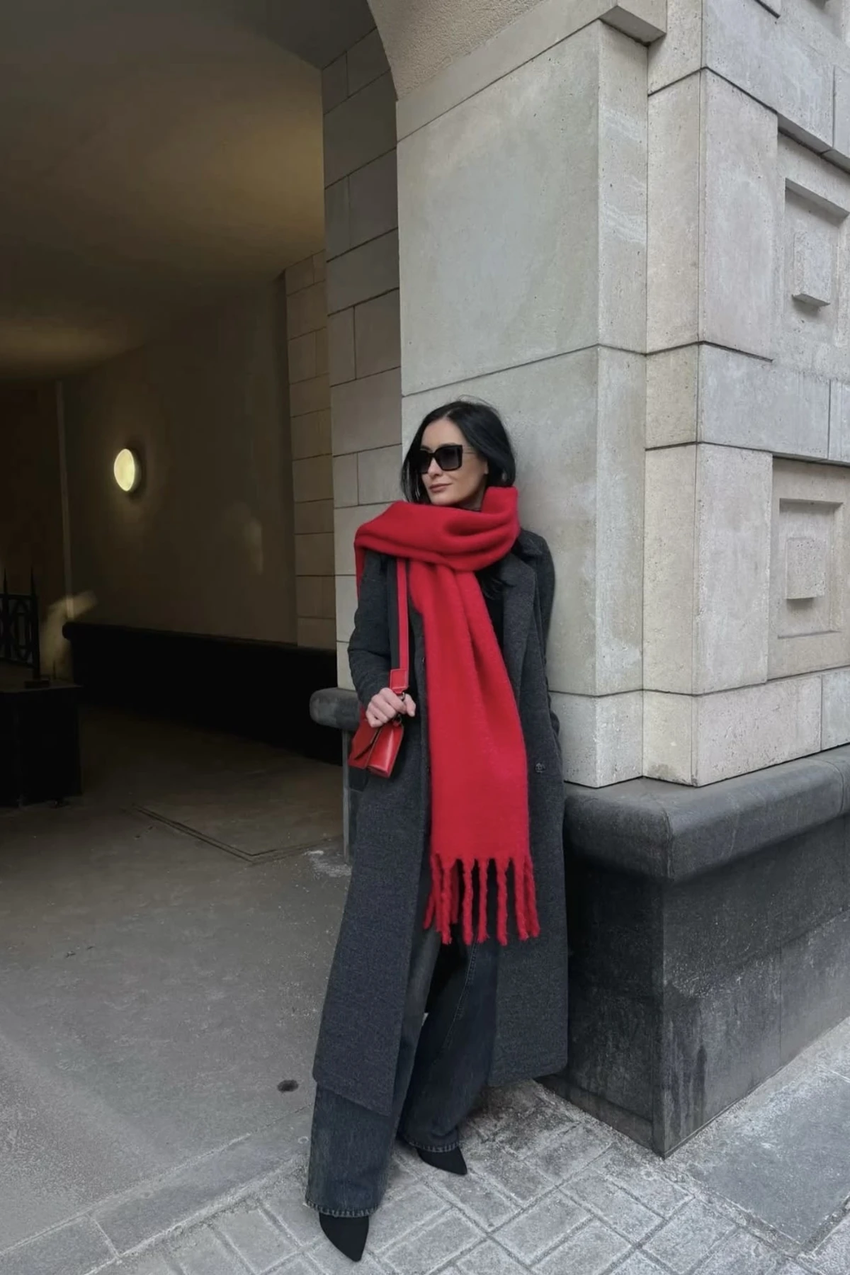 Alessa Atkı Yumuşak Dokulu Omuz Şalı