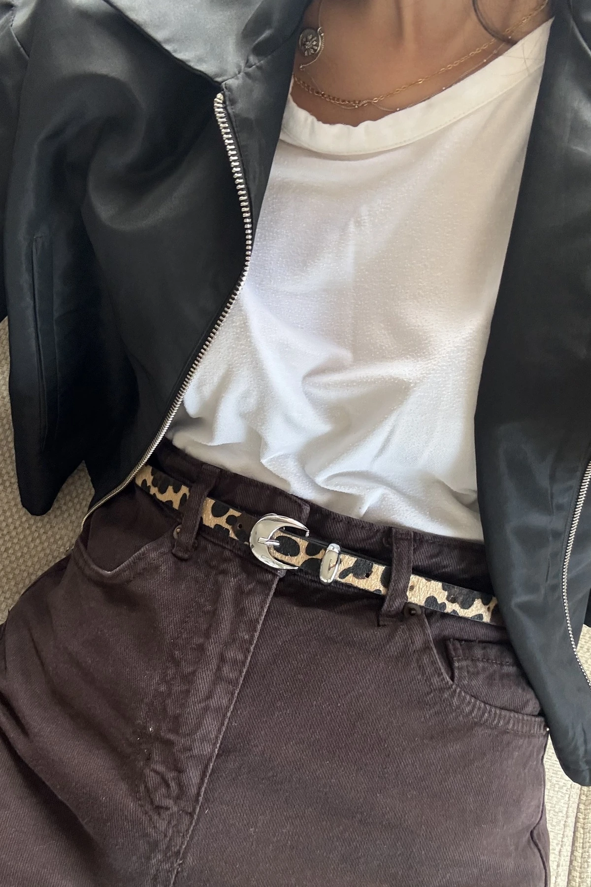 Aniela Gümüş Tokalı Kadın Kemer - çok renkli