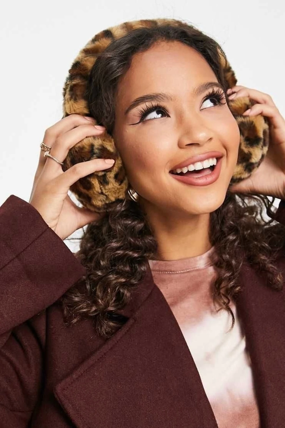 Katlanabilir Peluş Kulaklık (leopar)