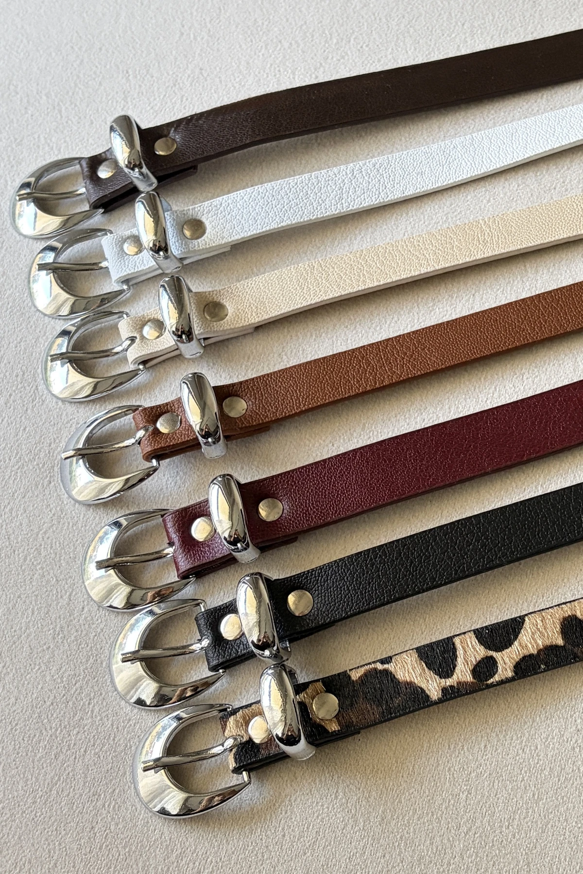 Aniela Gümüş Tokalı Kadın Kemer