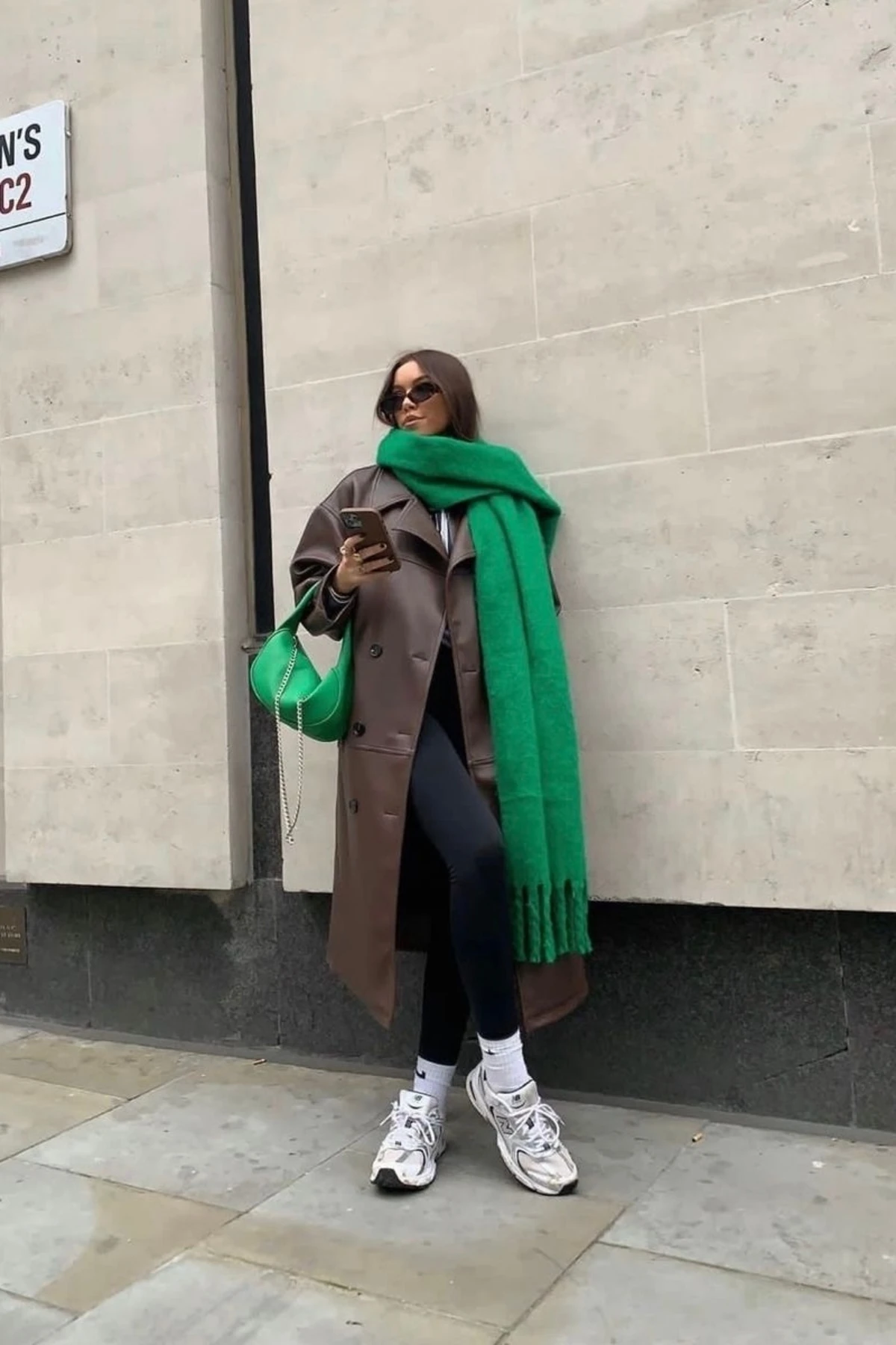 Alessa Atkı Yumuşak Dokulu Omuz Şalı - yeşil