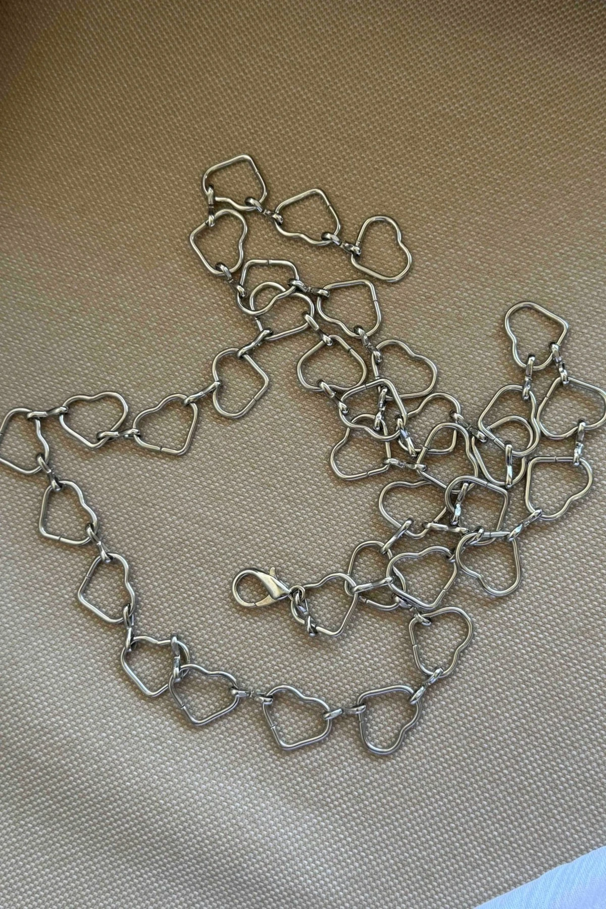 Özel Tasarım Kalpli Zincir Kemer