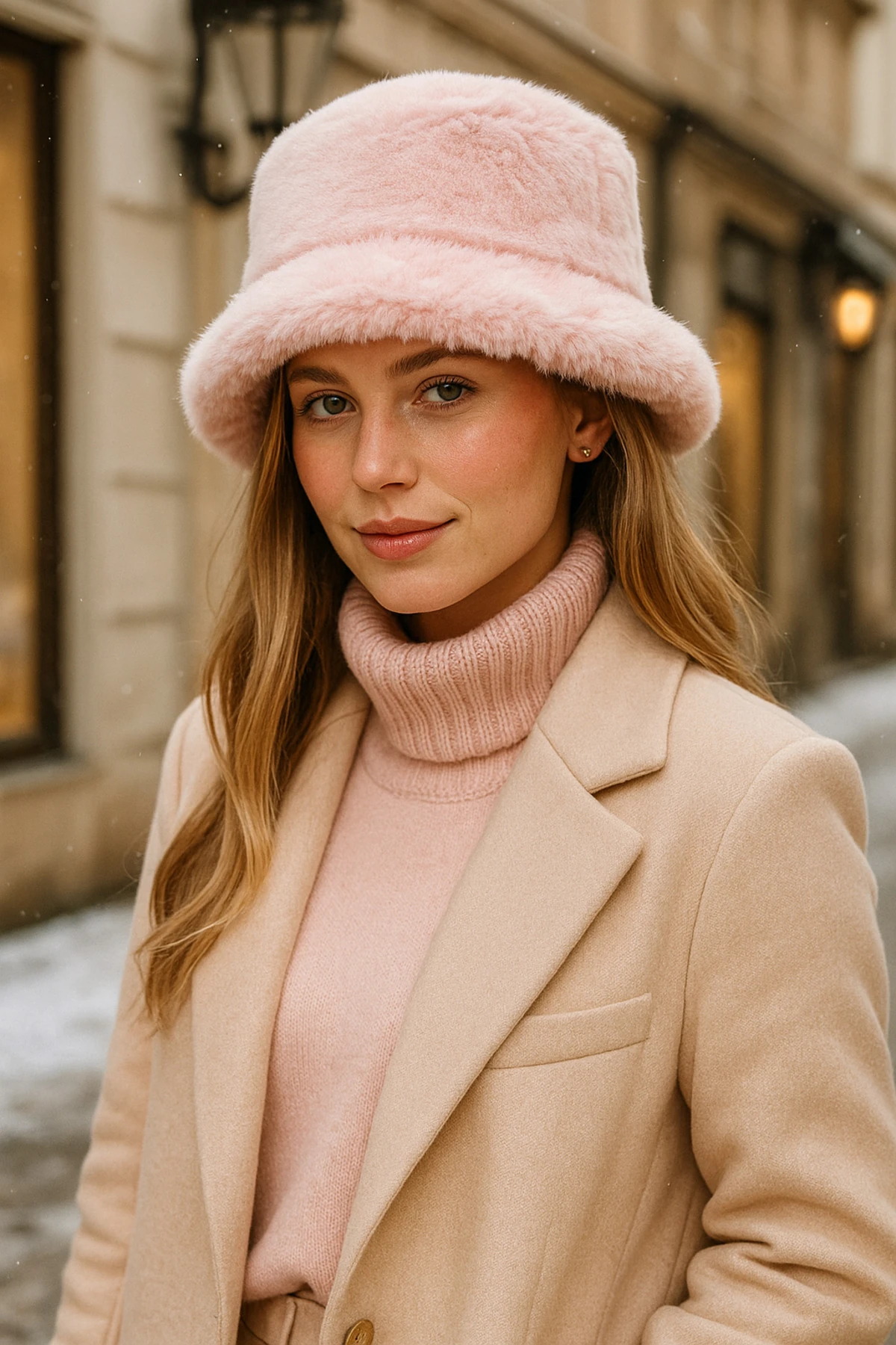 Premium Peluş Bucket Kadın Şapka