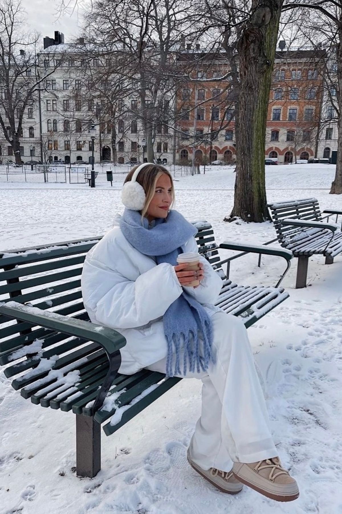 Katlanabilir Peluş Kulaklık - beyaz