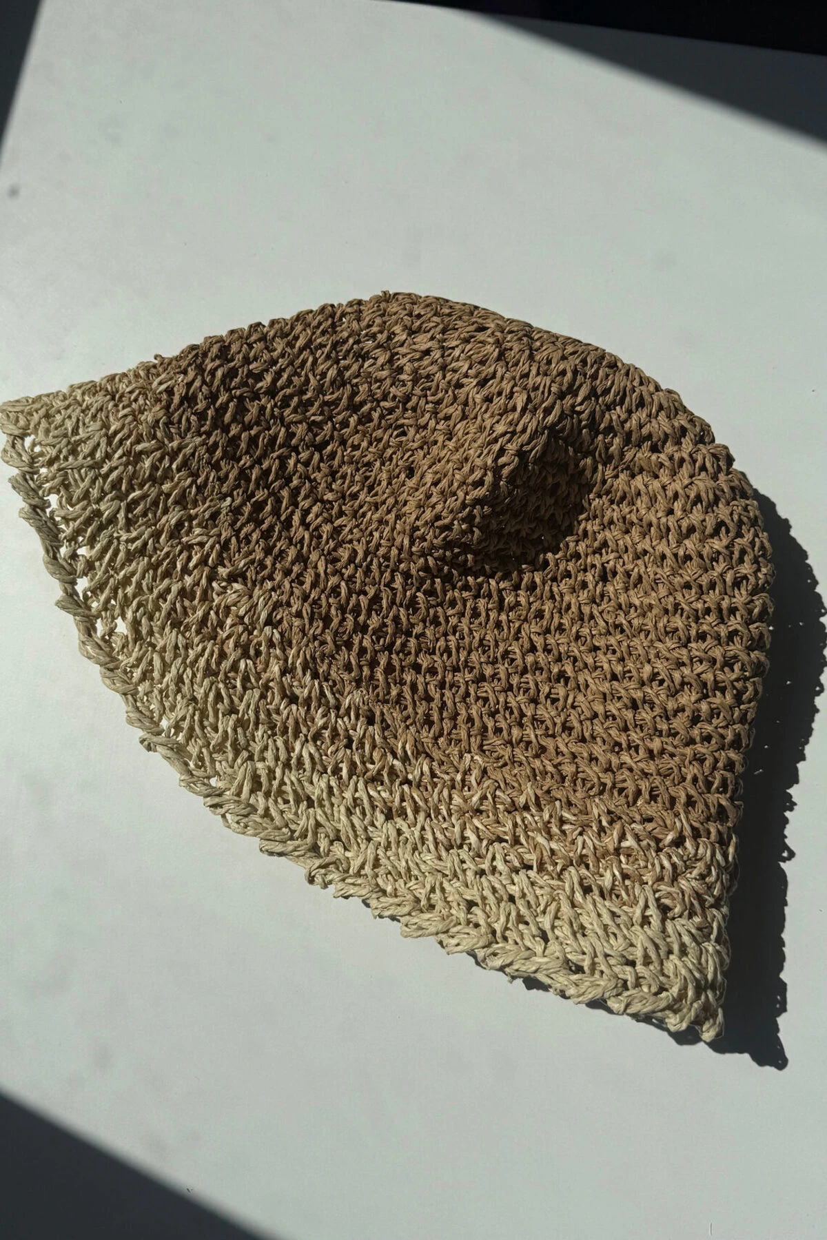 El Örgüsü Hasır Premium Bucket Şapka - çok renkli