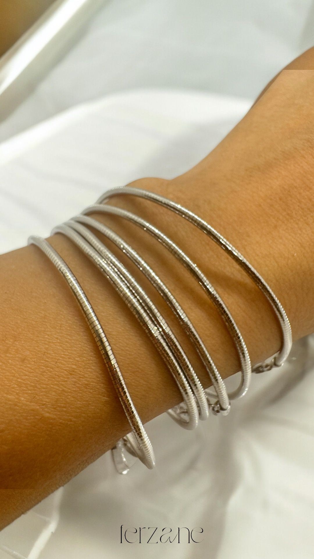 925 Ayar İthal Wire Bracelet Silver Gümüş Bileklik