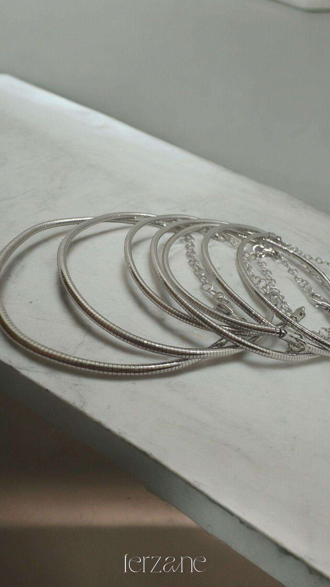 925 Ayar İthal Wire Bracelet Silver Gümüş Bileklik