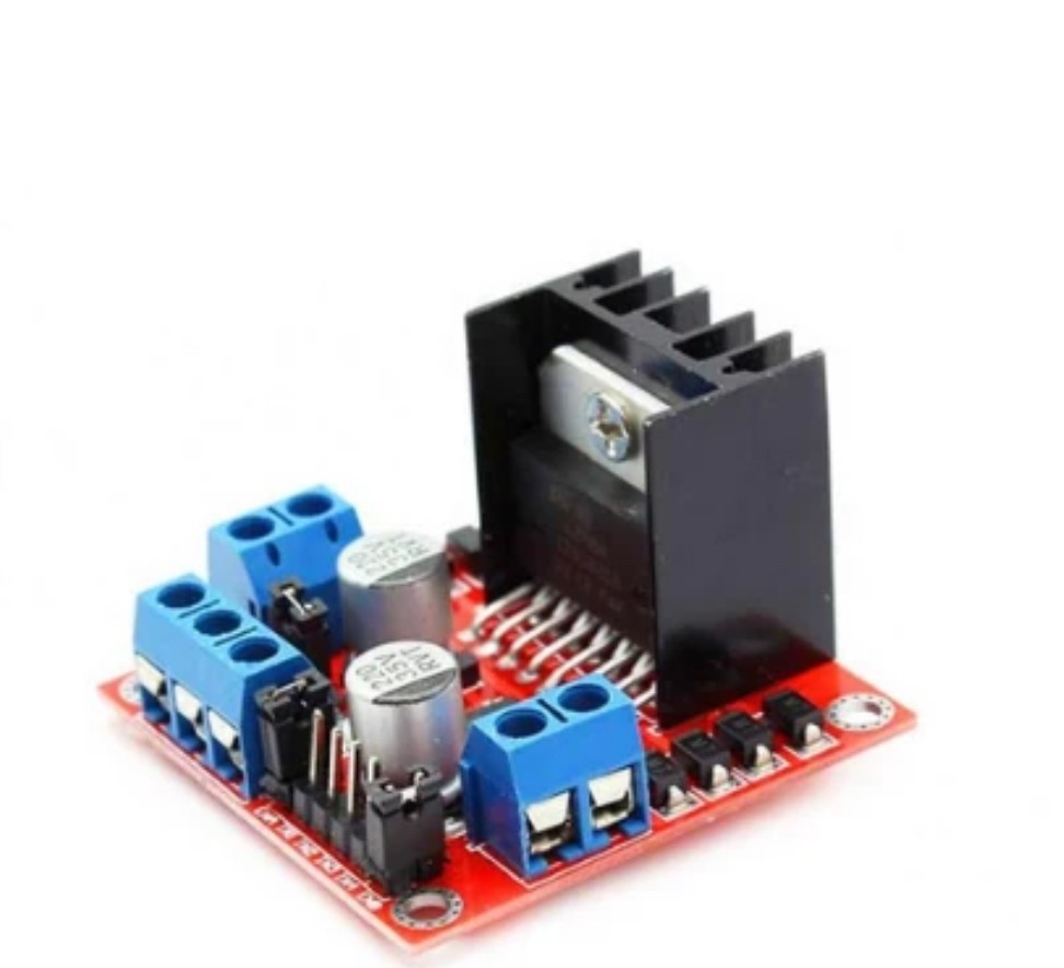 L298N Voltaj Regulatörlü Çift Motor Sürücü Kartı Devresi
