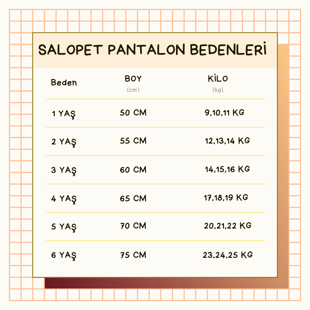 Krem Kısa Salopet Takımı