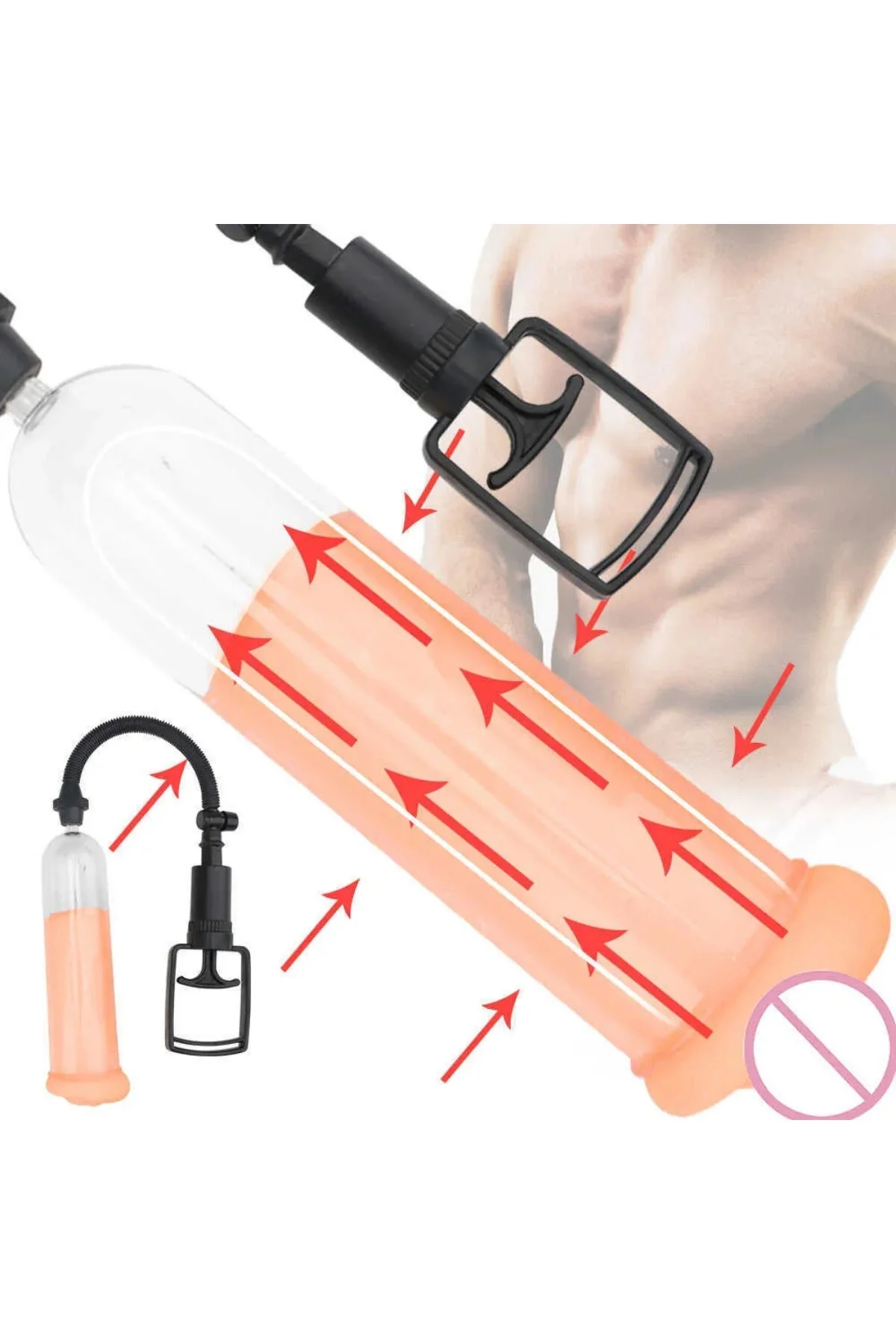 Tetikli Vakumlu Penis Pompası Cihazı