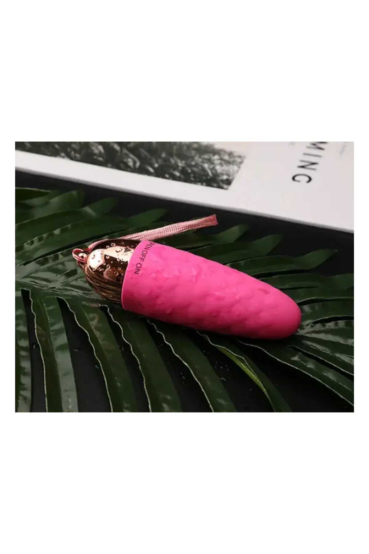 Titreşimli Tırtıklı Yumurta Vibratör Taşınabilir Dildo - Masaj Aleti main variant image