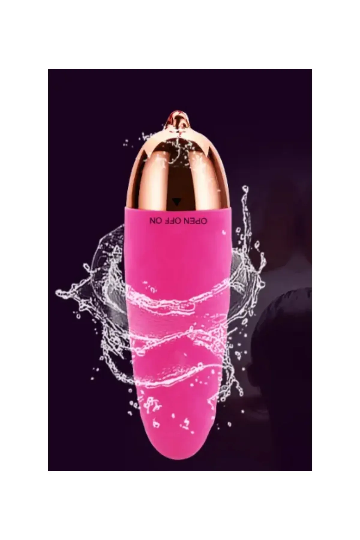 Titreşimli Tırtıklı Yumurta Vibratör Taşınabilir Dildo - Masaj Aleti