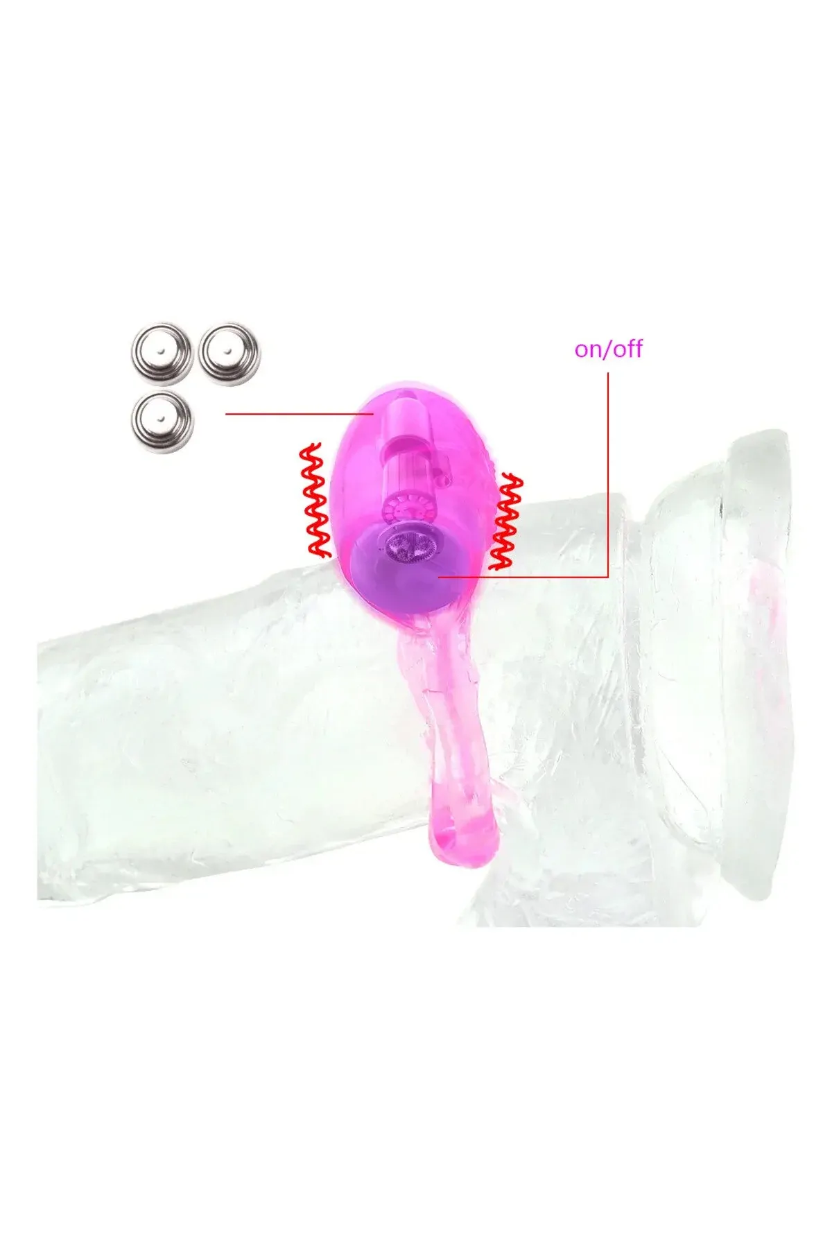 Titreşimli Penis Ring Halka – Esnek Jel Yüzük, Klitoris Uyarıcılı