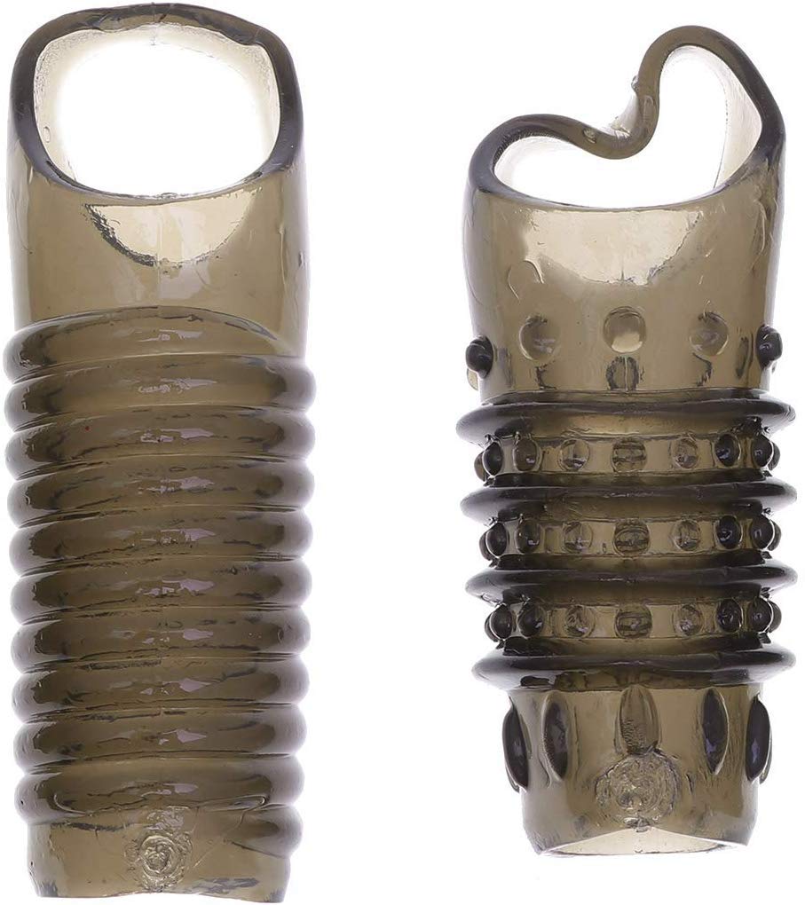 Tırtıklı Yarım Penis Kılıfı Testis Girişli Silikon Kılıf