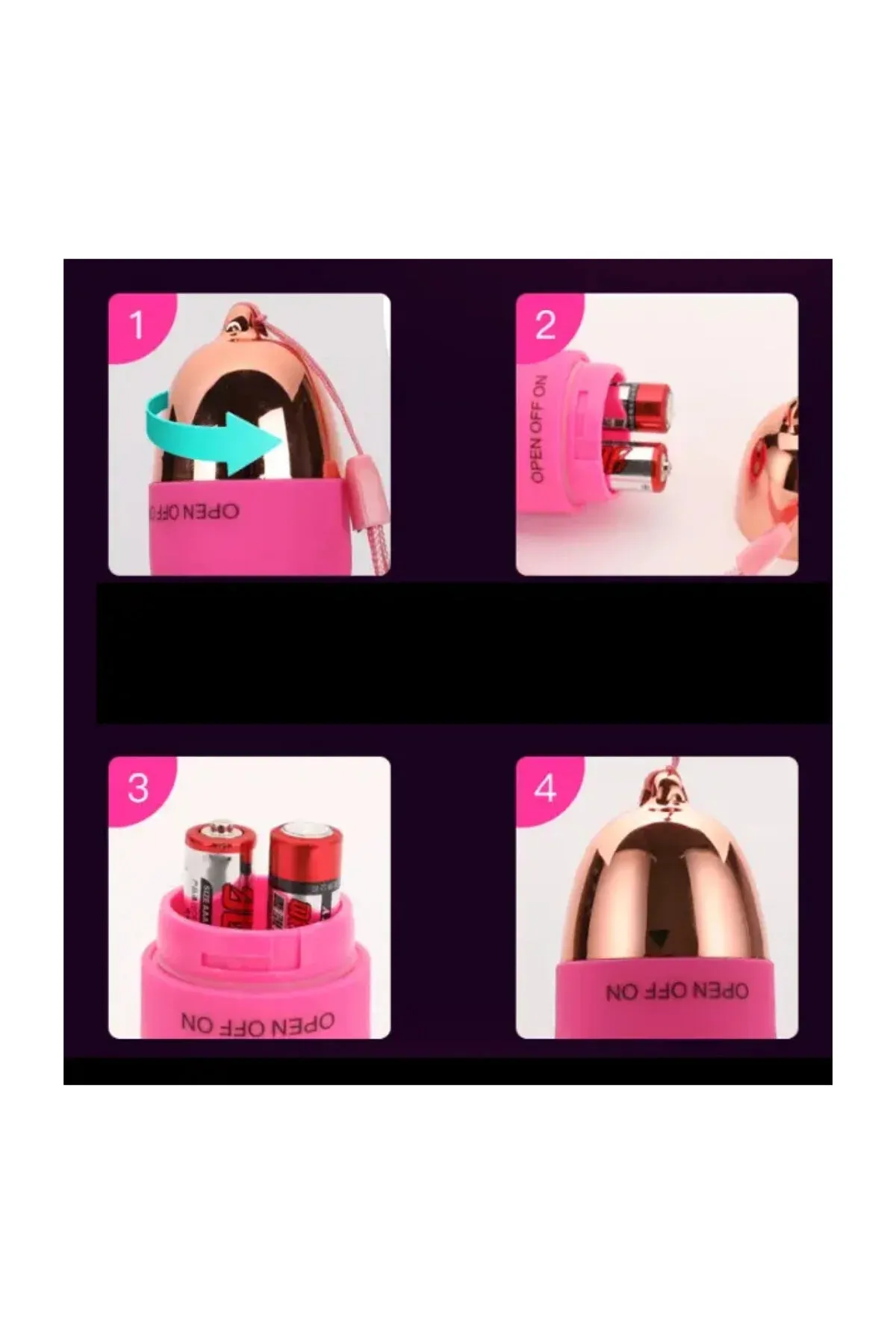 Titreşimli Tırtıklı Yumurta Vibratör Taşınabilir Dildo - Masaj Aleti