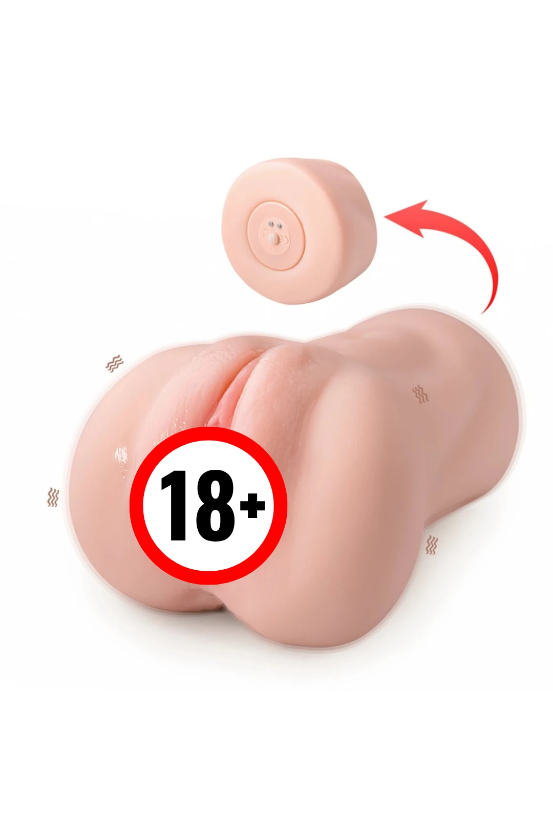 Titreşimli Gerçekçi Vajina Mastürbatör Şarjlı Suya Dayanıklı Model main variant image