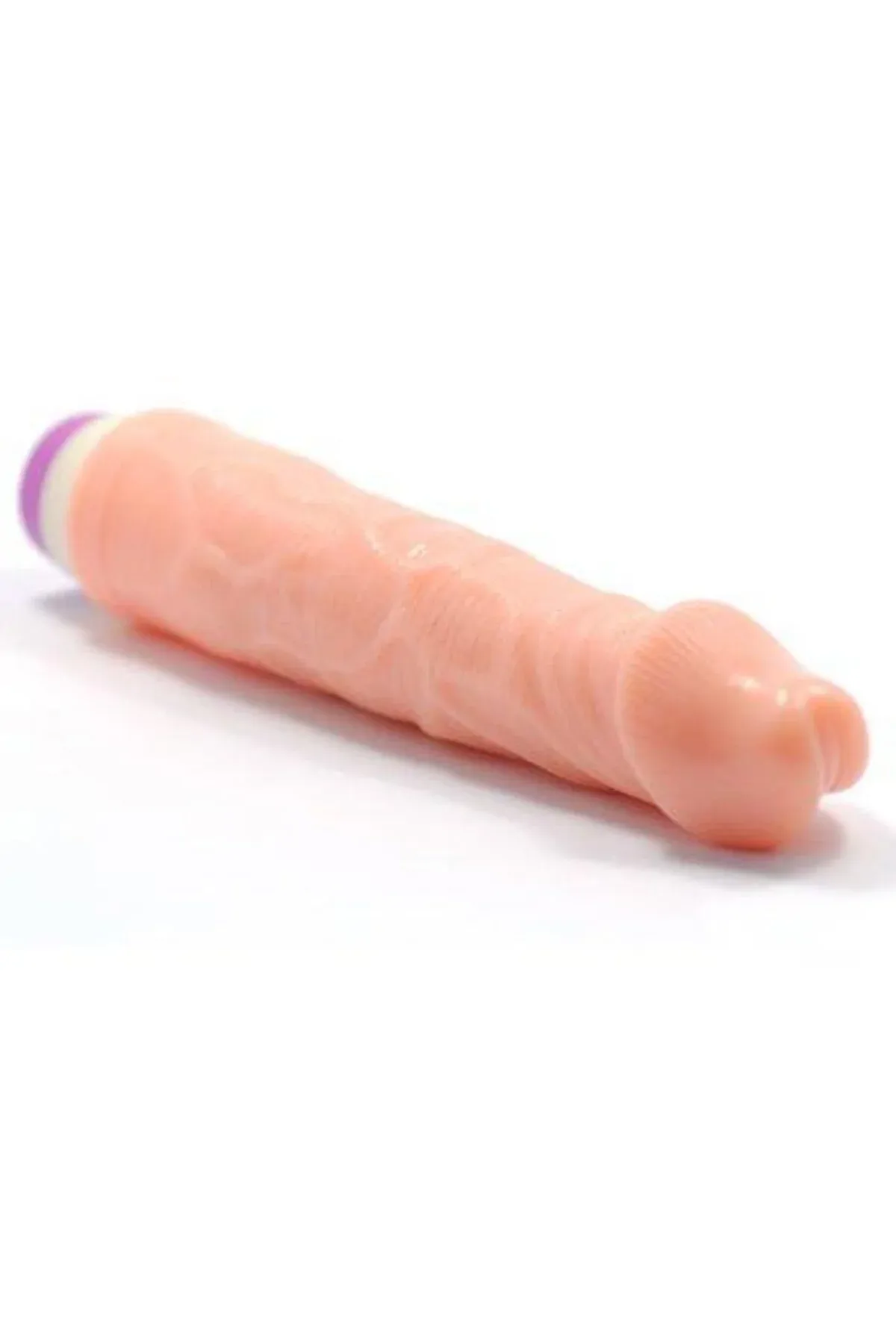 Güçlü Titreşimli Esnek 20cm Realistik Klitoris Vibratör Gerçekci Penis Dildo