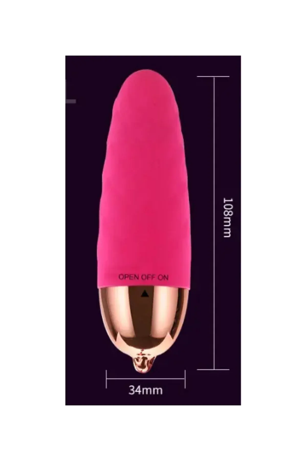 Titreşimli Tırtıklı Yumurta Vibratör Taşınabilir Dildo - Masaj Aleti