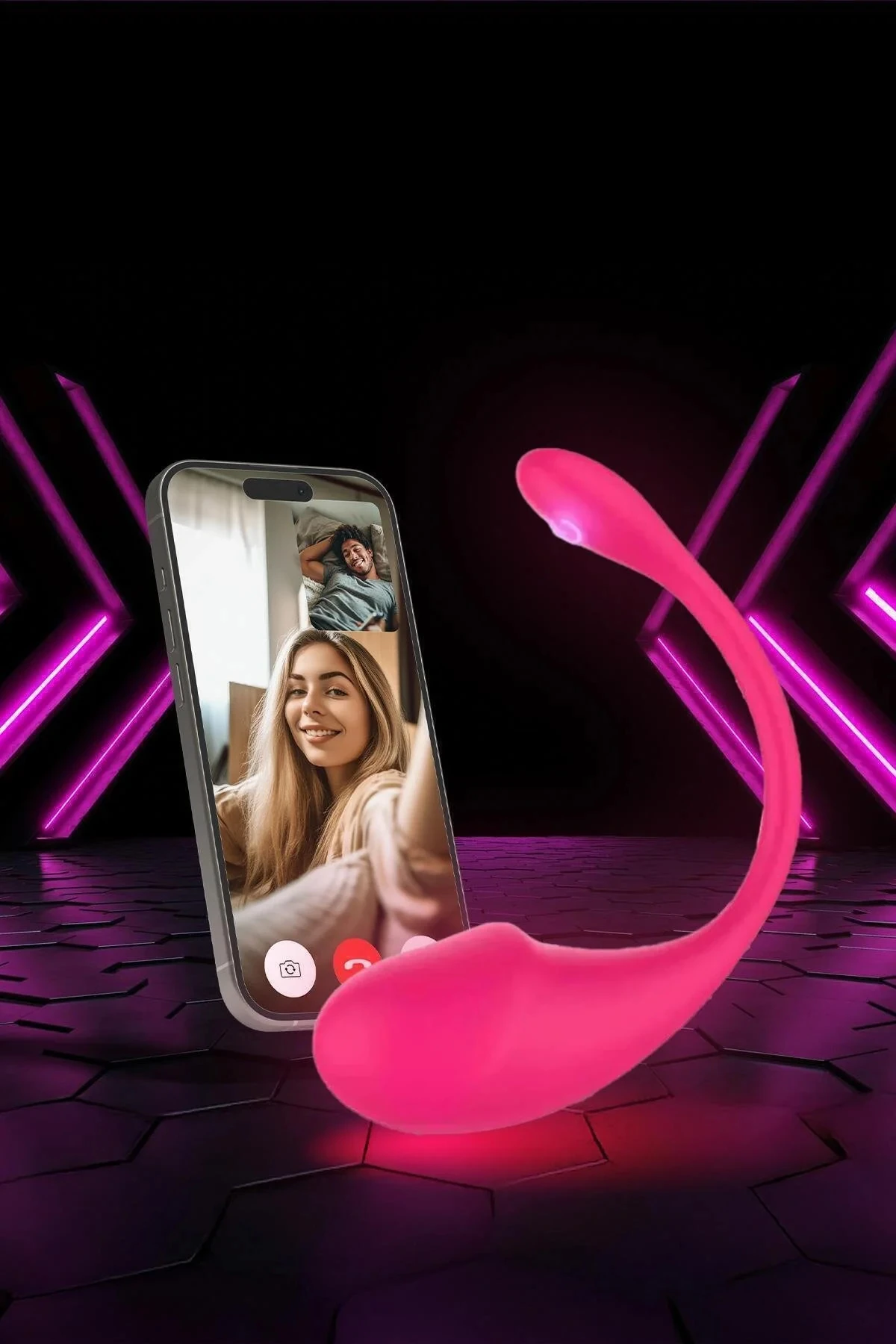 Titreşimli Kablosuz Uzaktan Erişim Bluetooth Telefonlu Vibratör main variant image