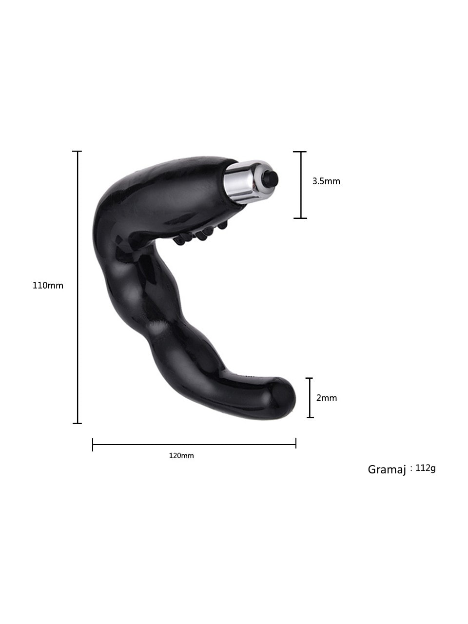 Prostat Uyarıcılı Titreşimli G-Spot ve Anal Plug Vibratör – Su Geçirmez, Sessiz ve Güçlü