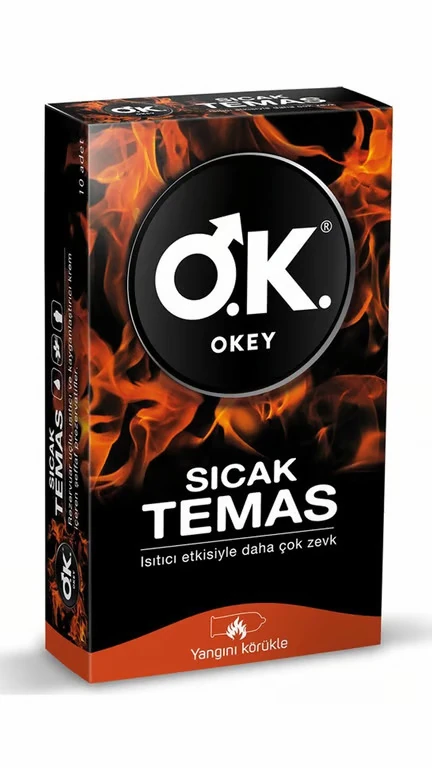 OKEY Sıcak Temas 10'Lu Prezervatif image