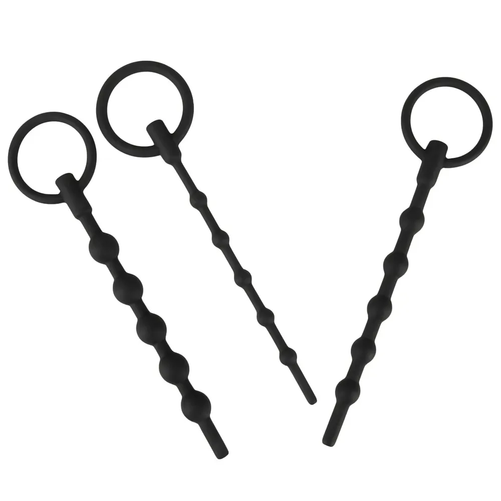 3’lü Silikon Penis Plug Başlangıç Seti (S, M, L Boy)
