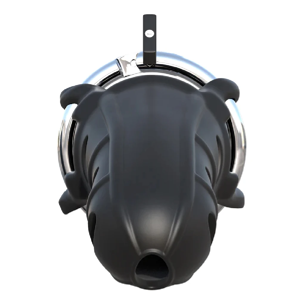 Hardcore Silicone Cock Blocker – Silikon Penis Kafesi ve Çelik Halka image