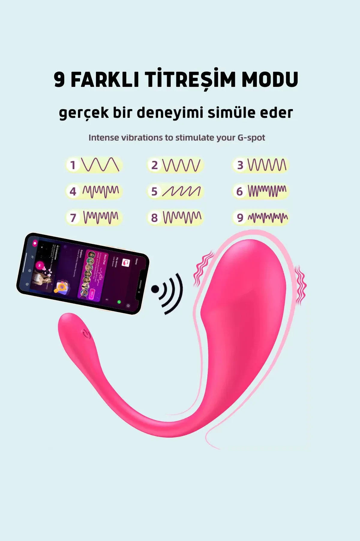 Titreşimli Kablosuz Uzaktan Erişim Bluetooth Telefonlu Vibratör