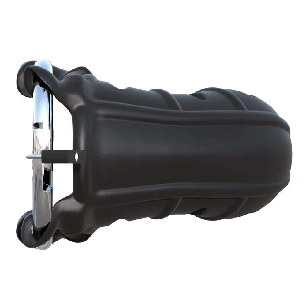 Hardcore Silicone Cock Blocker – Silikon Penis Kafesi ve Çelik Halka