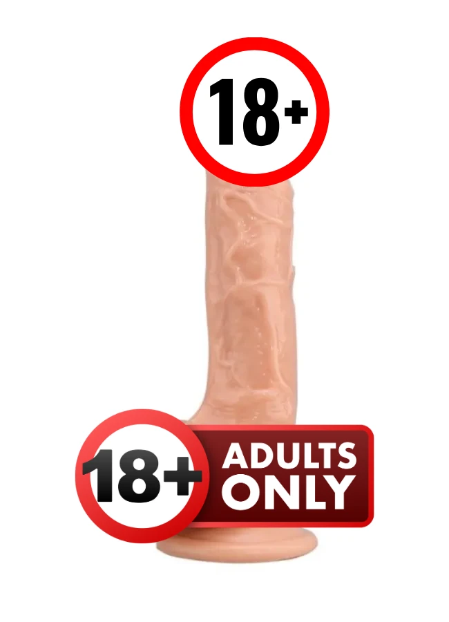 22 Cm Damarlı Esnek Ten Rengi Realistik Vantuzlu Dildo main variant image