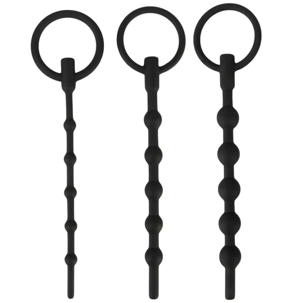 3’lü Silikon Penis Plug Başlangıç Seti (S, M, L Boy)