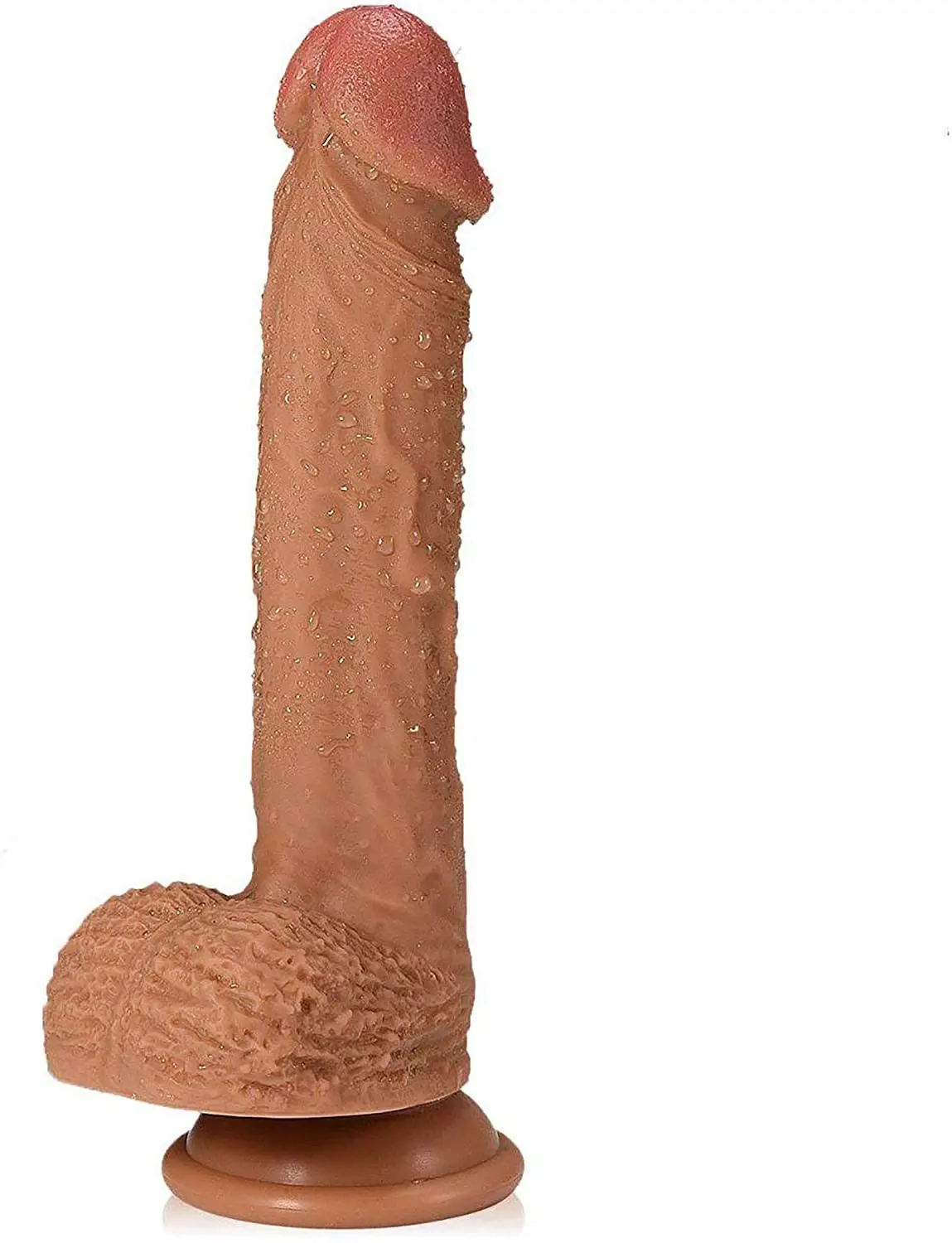 22 Cm Damarlı Esnek Ten Rengi Realistik Vantuzlu Dildo main variant image
