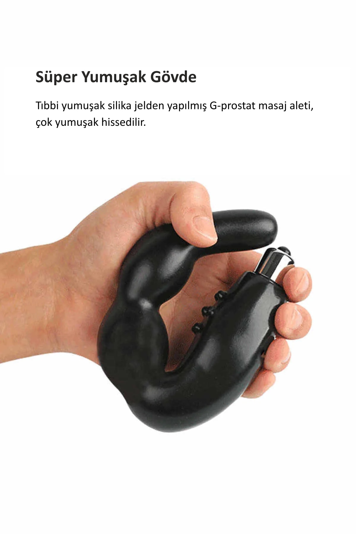 Prostat Uyarıcılı Titreşimli G-Spot ve Anal Plug Vibratör – Su Geçirmez, Sessiz ve Güçlü